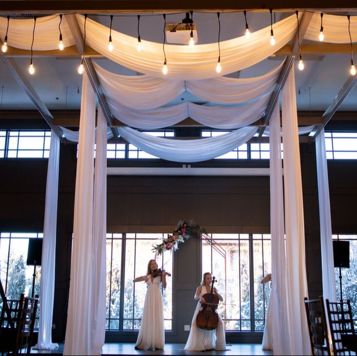 colorado wedding draping, tent draping, ceiling draping, denver tent draping